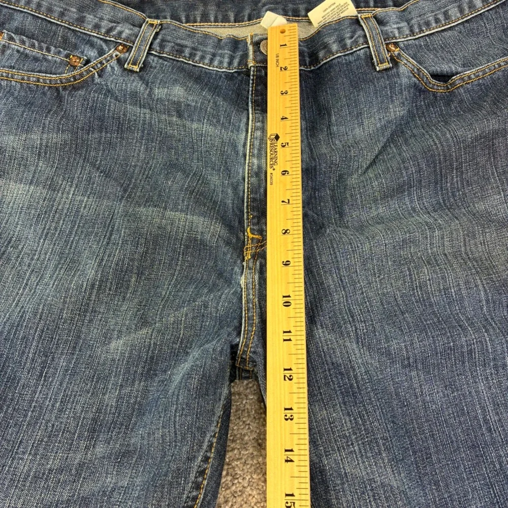 Banana Republic Mens Straight Leg Jeans 42x36 Blue Medium Wash Cotton Americana